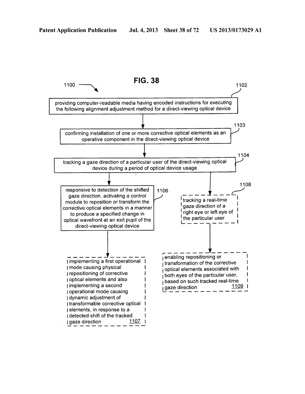 Optical device with interchangeable corrective elements - diagram, schematic, and image 39