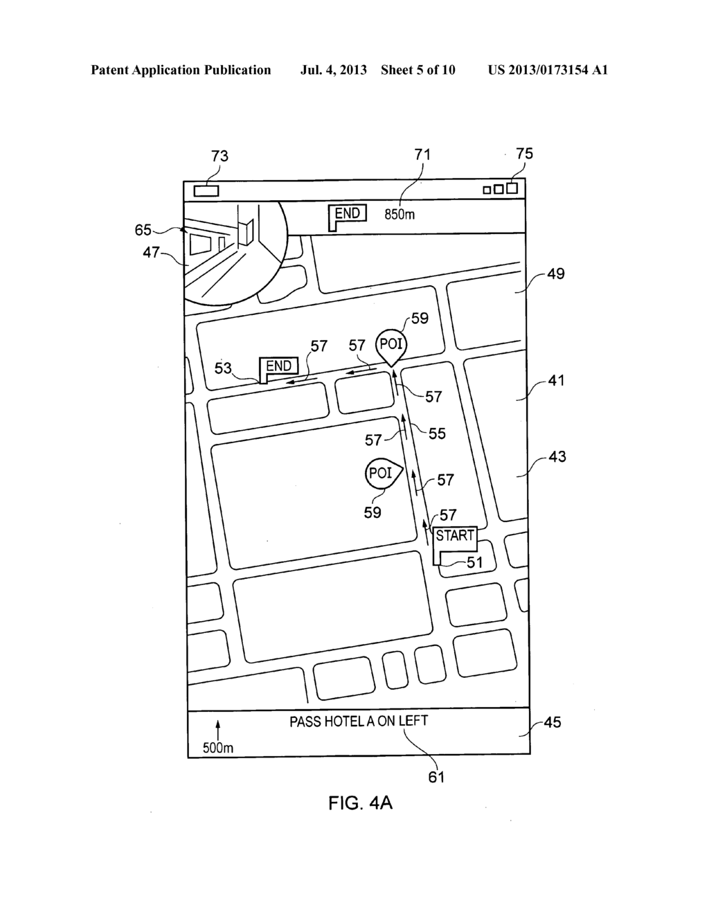 Apparatus, Method and Computer Program for Displaying Points of Interest - diagram, schematic, and image 06