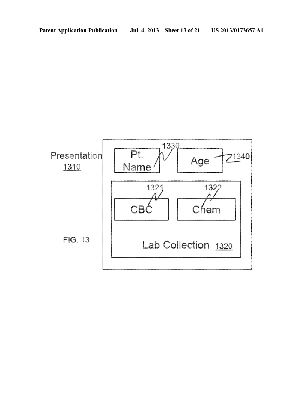 SYSTEMS AND METHODS FOR ORGANIZING CLINICAL DATA USING MODELS AND FRAMES - diagram, schematic, and image 14