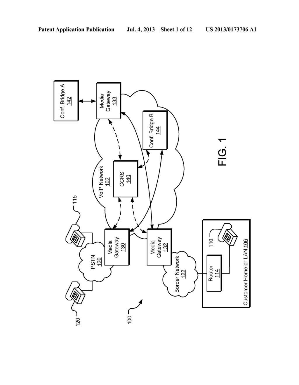 METHOD FOR ROUTING IN A CENTRAL CONFERENCING ROUTING SERVER - diagram, schematic, and image 02