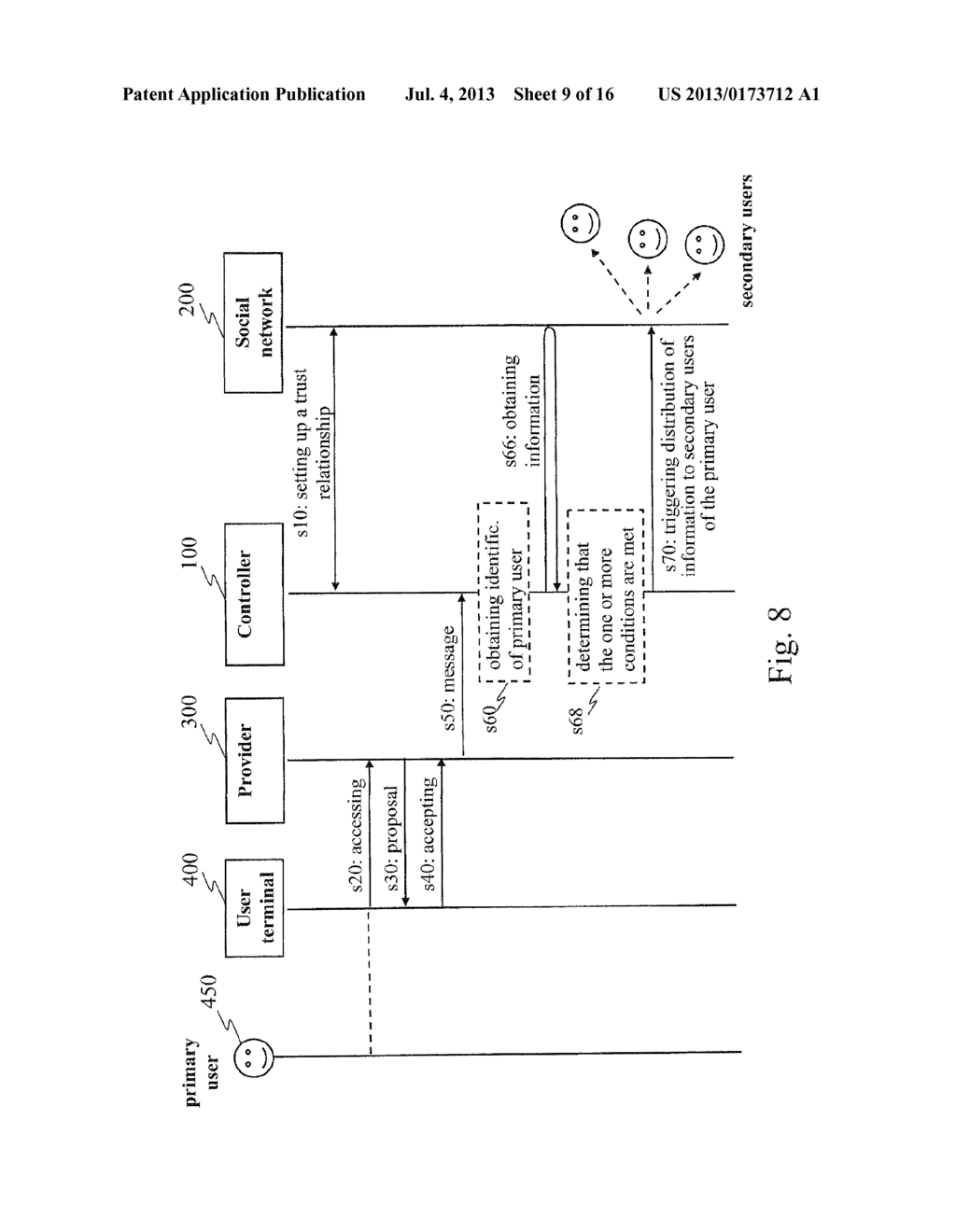 METHOD FOR SELECTIVELY DISTRIBUTING INFORMATION IN A COMPUTER OR     COMMUNICATION NETWORK, AND PHYSICAL ENTITIES THEREFOR - diagram, schematic, and image 10