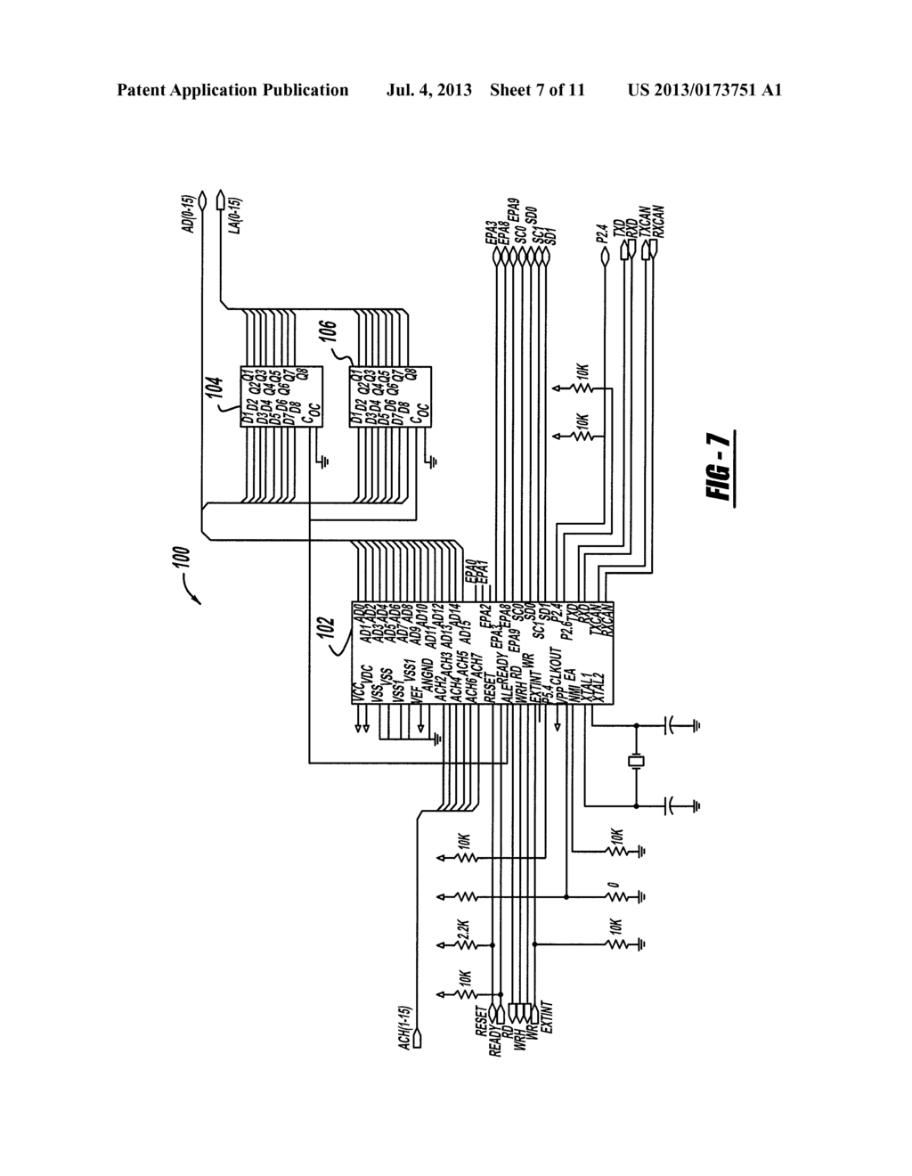 PROTOCOL ADAPTER FOR PASSING DIAGNOSTIC MESSAGES BETWEEN VEHICLE NETWORKS     AND A HOST COMPUTER - diagram, schematic, and image 08