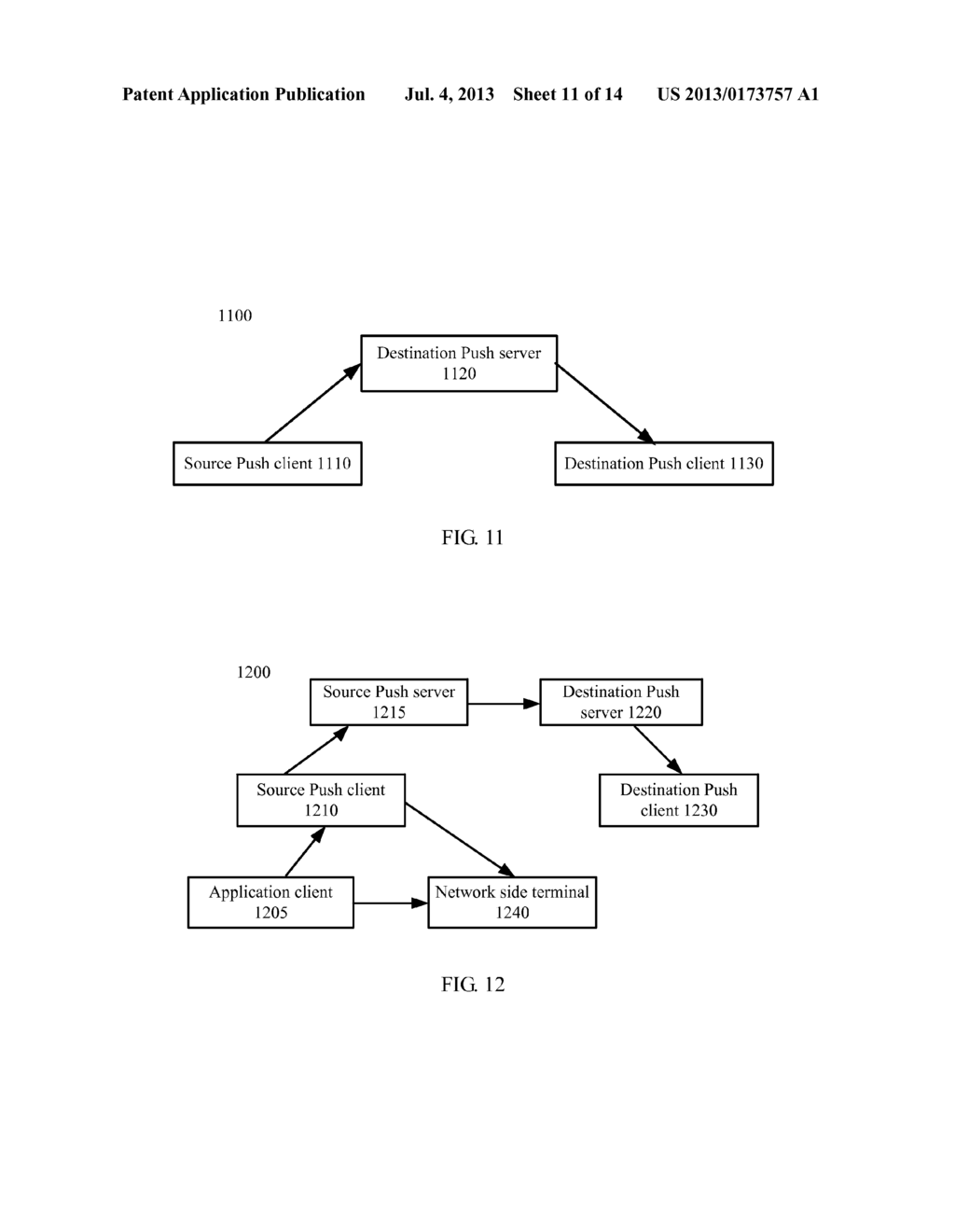 Method, System, Push Client, and User Equipment for Service Communication - diagram, schematic, and image 12