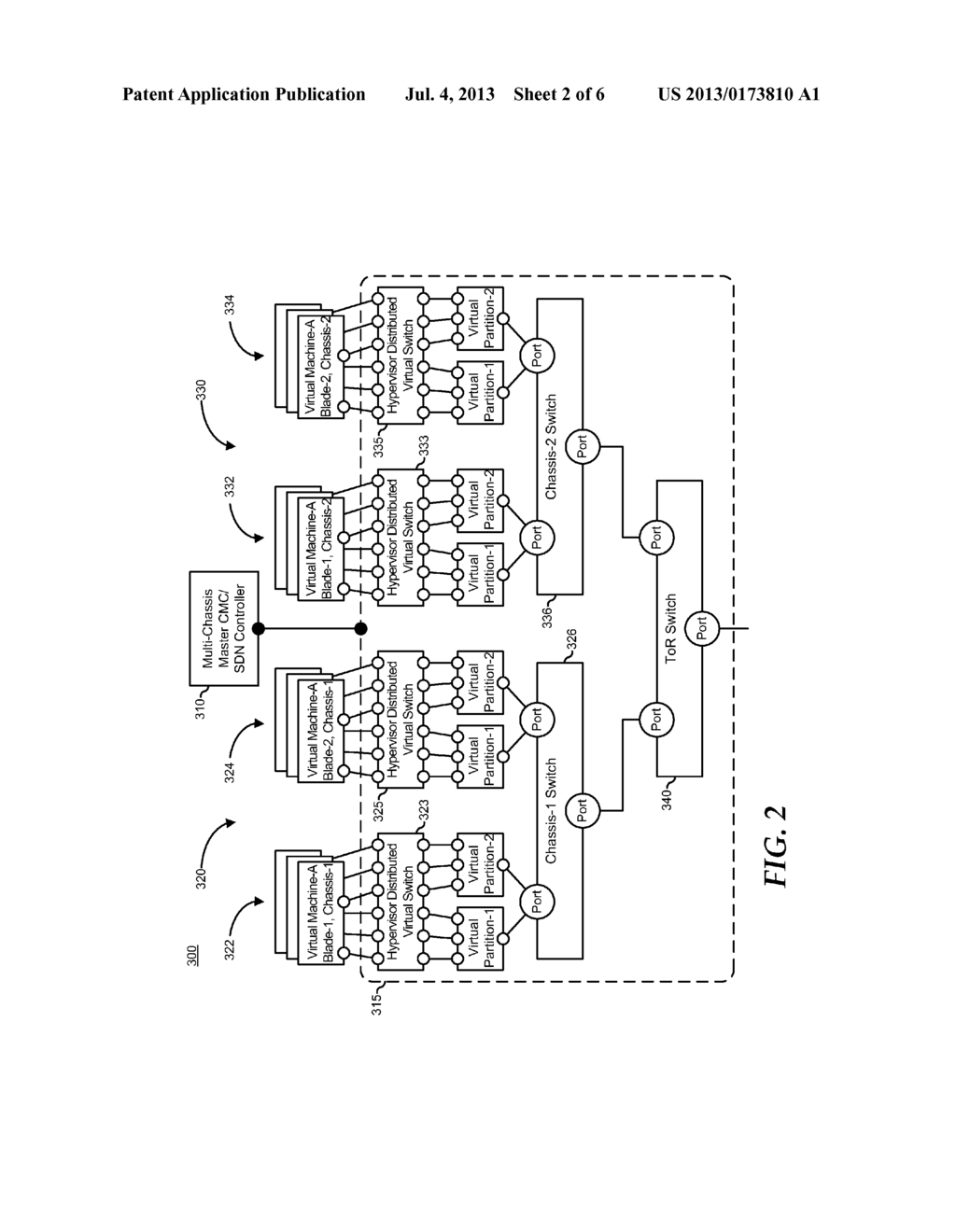 System and Method of Enabling a Multi-Chassis Virtual Switch for Virtual     Server Network Provisioning - diagram, schematic, and image 03