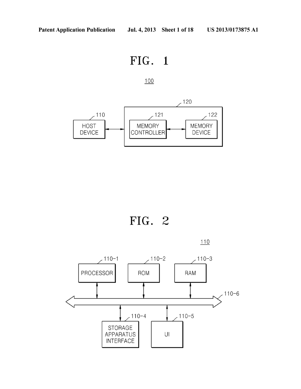 METHOD OF MANAGING STORAGE REGION OF MEMORY DEVICE, AND STORAGE APPARATUS     USING THE METHOD - diagram, schematic, and image 02