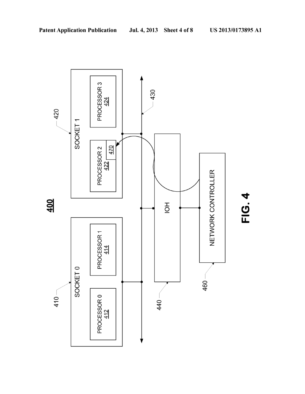 METHOD AND APPARATUS FOR IMPROVING THE EFFICIENCY OF INTERRUPT DELIVERY AT     RUNTIME IN A NETWORK SYSTEM - diagram, schematic, and image 05