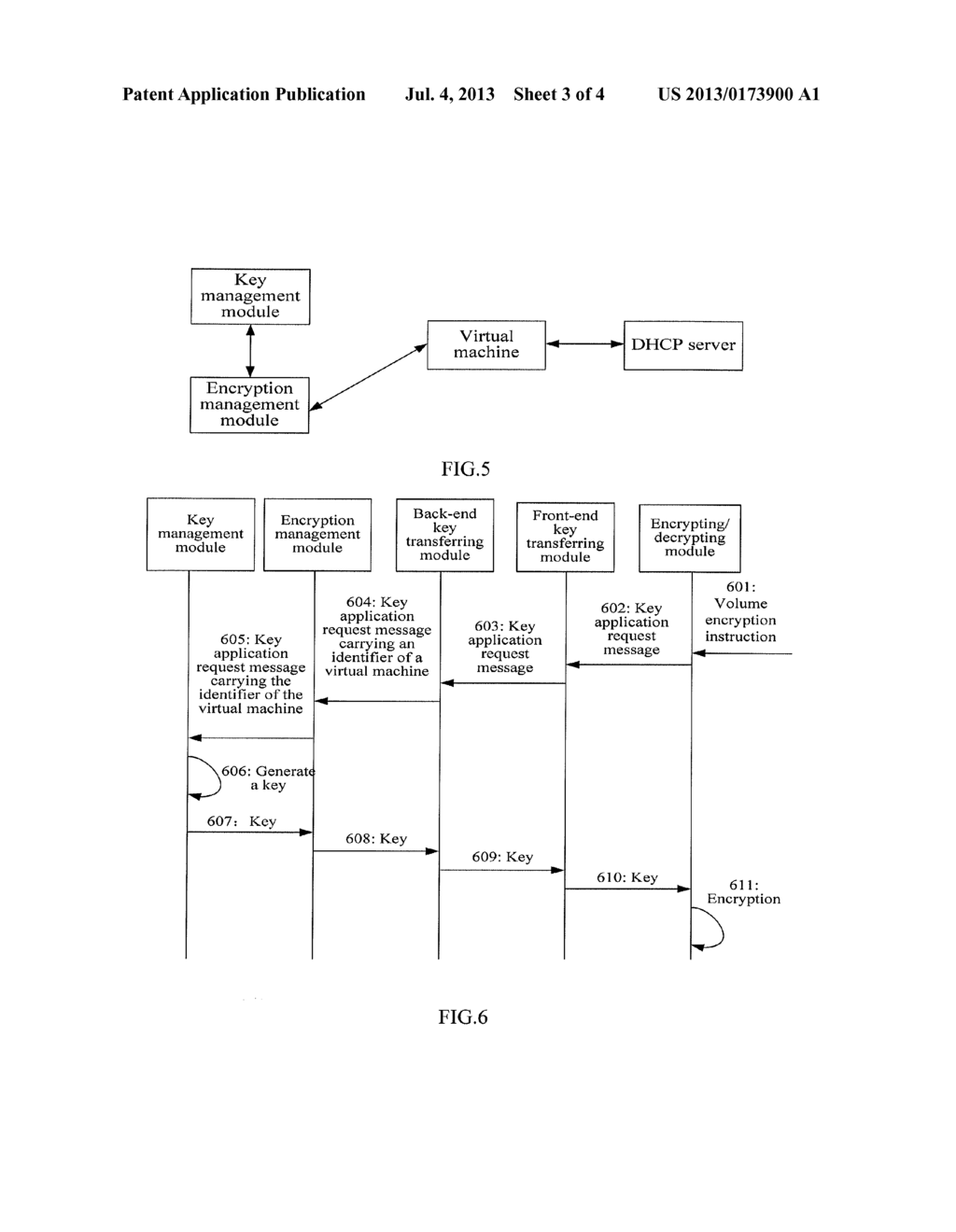 KEY TRANSMISSION METHOD AND DEVICE OF A VIRTUAL MACHINE UNDER FULL DISK     ENCRYPTION DURING PRE-BOOT - diagram, schematic, and image 04