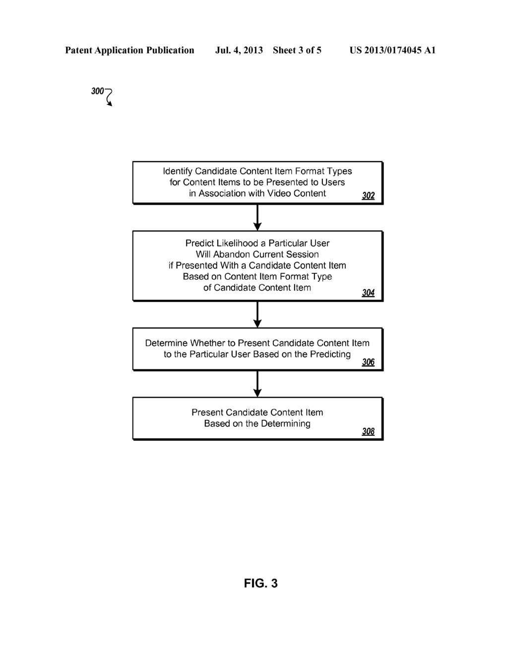 SELECTING CONTENT FORMATS BASED ON PREDICTED USER INTEREST - diagram, schematic, and image 04