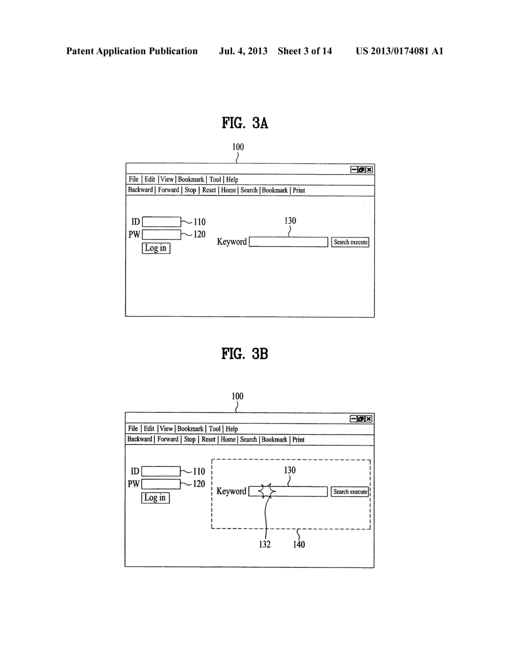 METHOD OF DISPLAYING BROWSER AND TERMINAL IMPLEMENTING THE SAME - diagram, schematic, and image 04