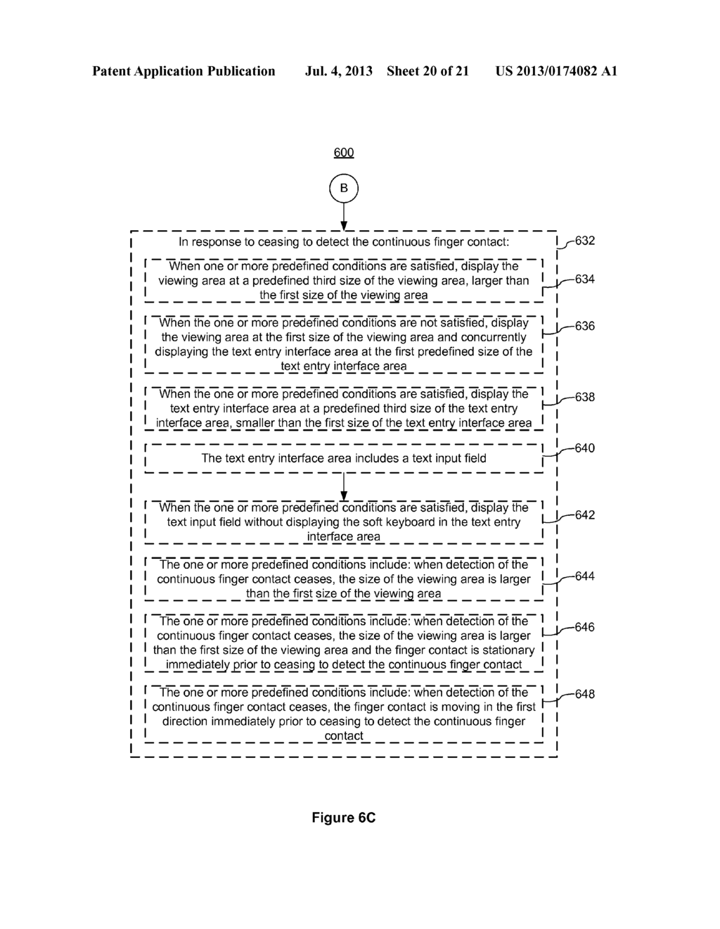 Device, Method, and Graphical User Interface for Resizing Content Viewing     and Text Entry Interfaces - diagram, schematic, and image 21