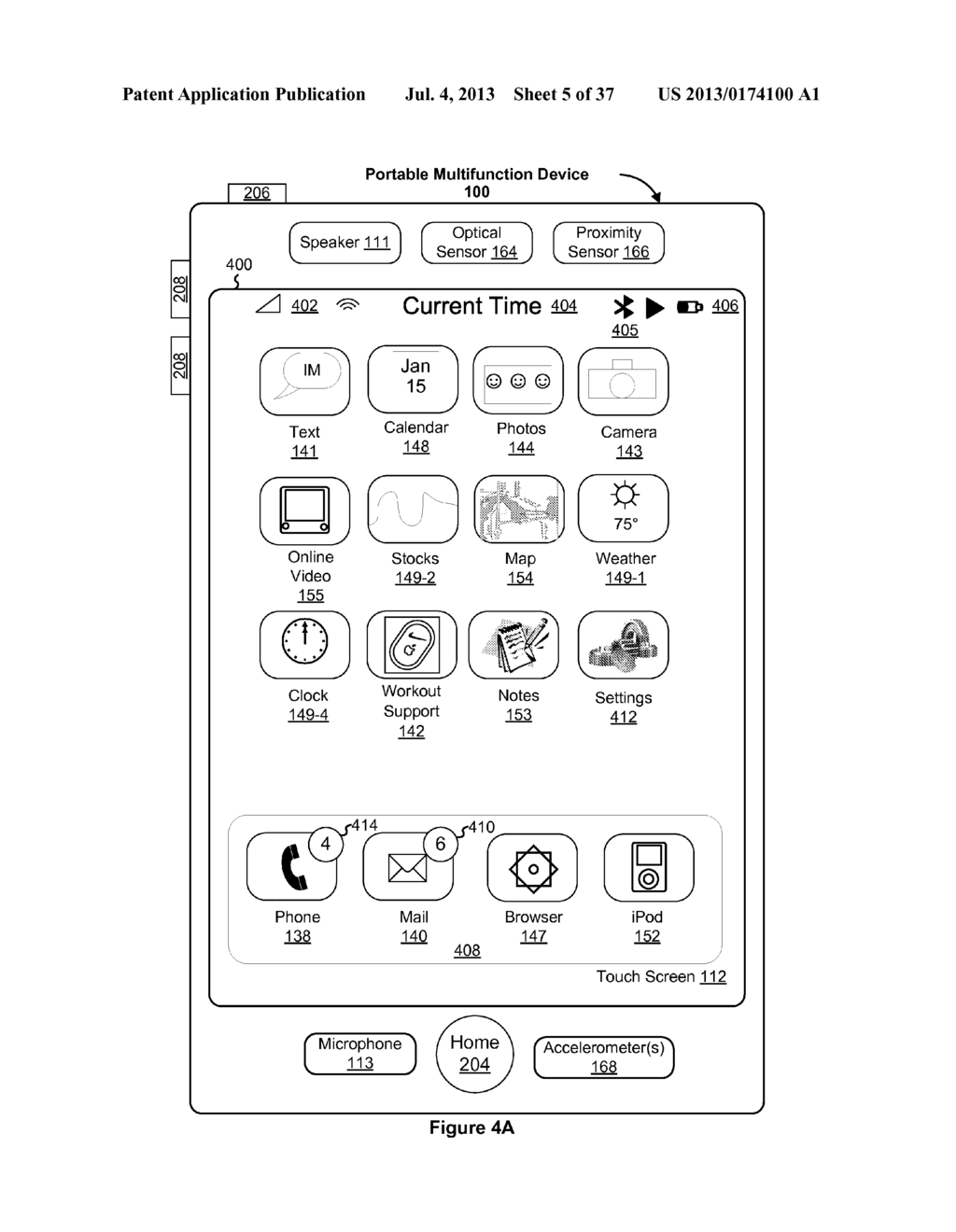 Device, Method, and Graphical User Interface for Configuring Restricted     Interaction with a User Interface - diagram, schematic, and image 06
