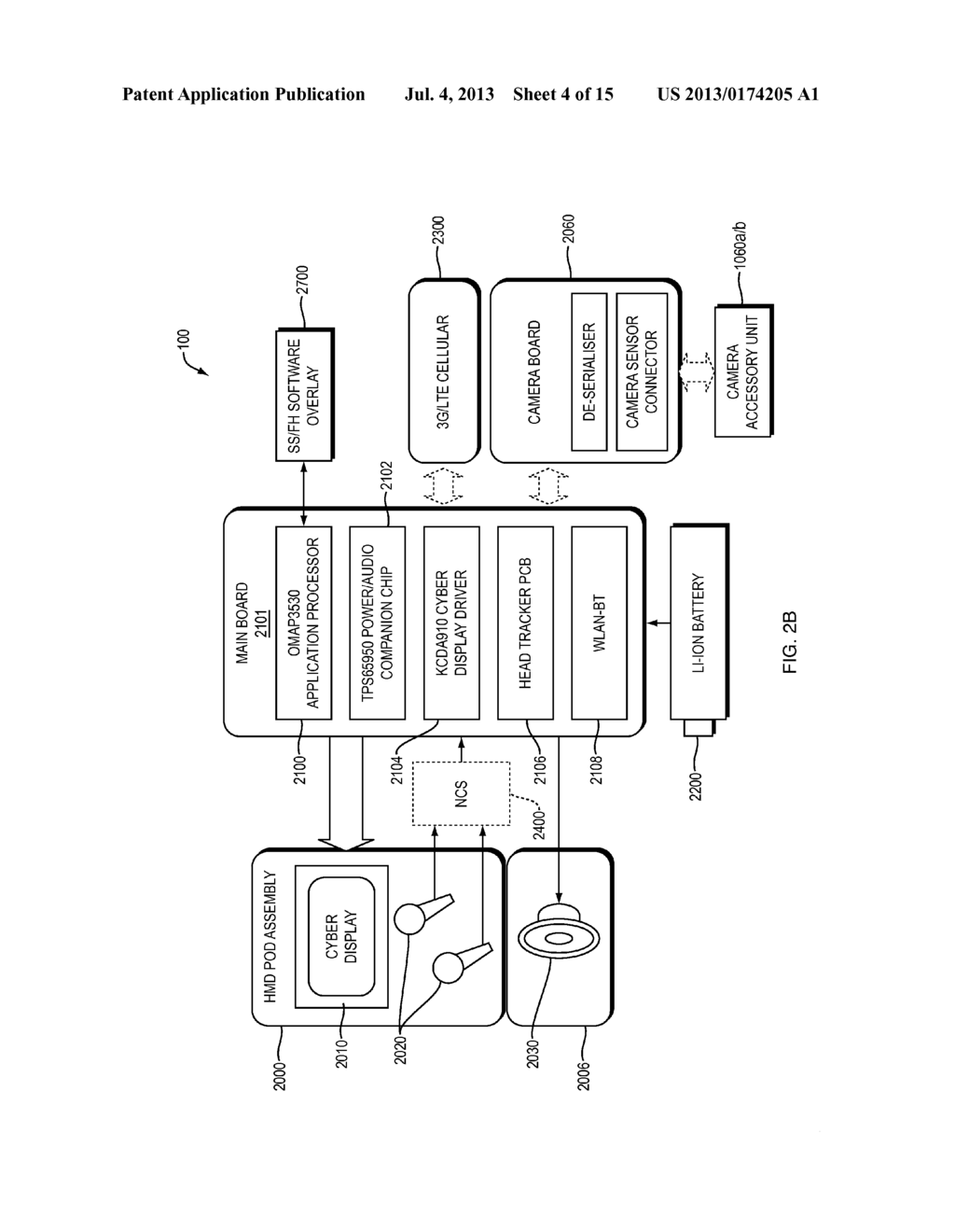 Wireless Hands-Free Computing Head Mounted Video Eyewear for Local/Remote     Diagnosis and Repair - diagram, schematic, and image 05