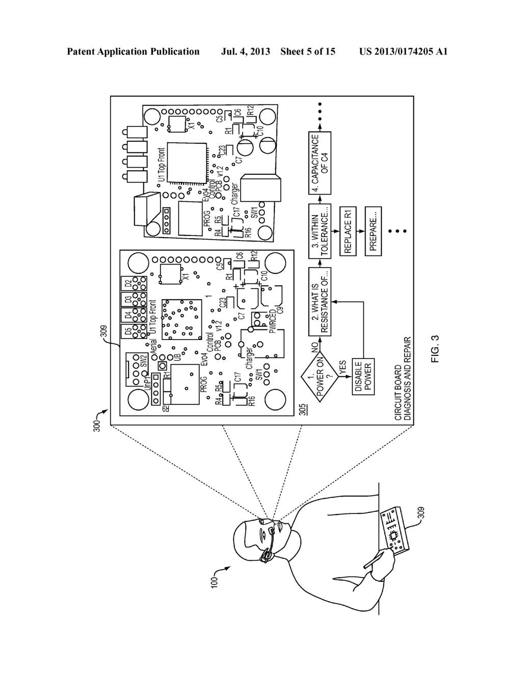 Wireless Hands-Free Computing Head Mounted Video Eyewear for Local/Remote     Diagnosis and Repair - diagram, schematic, and image 06