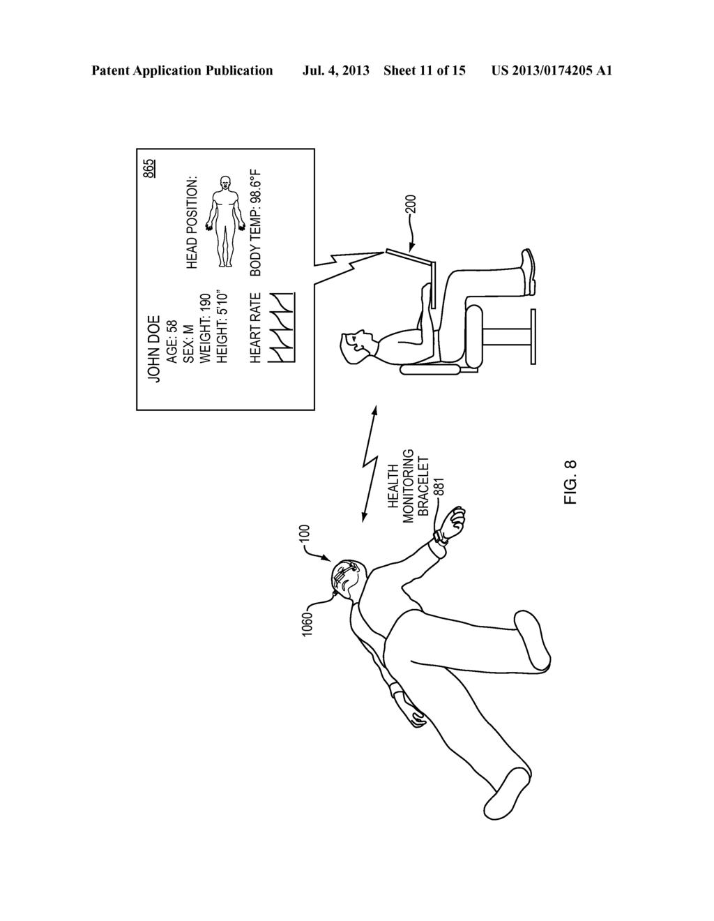 Wireless Hands-Free Computing Head Mounted Video Eyewear for Local/Remote     Diagnosis and Repair - diagram, schematic, and image 12