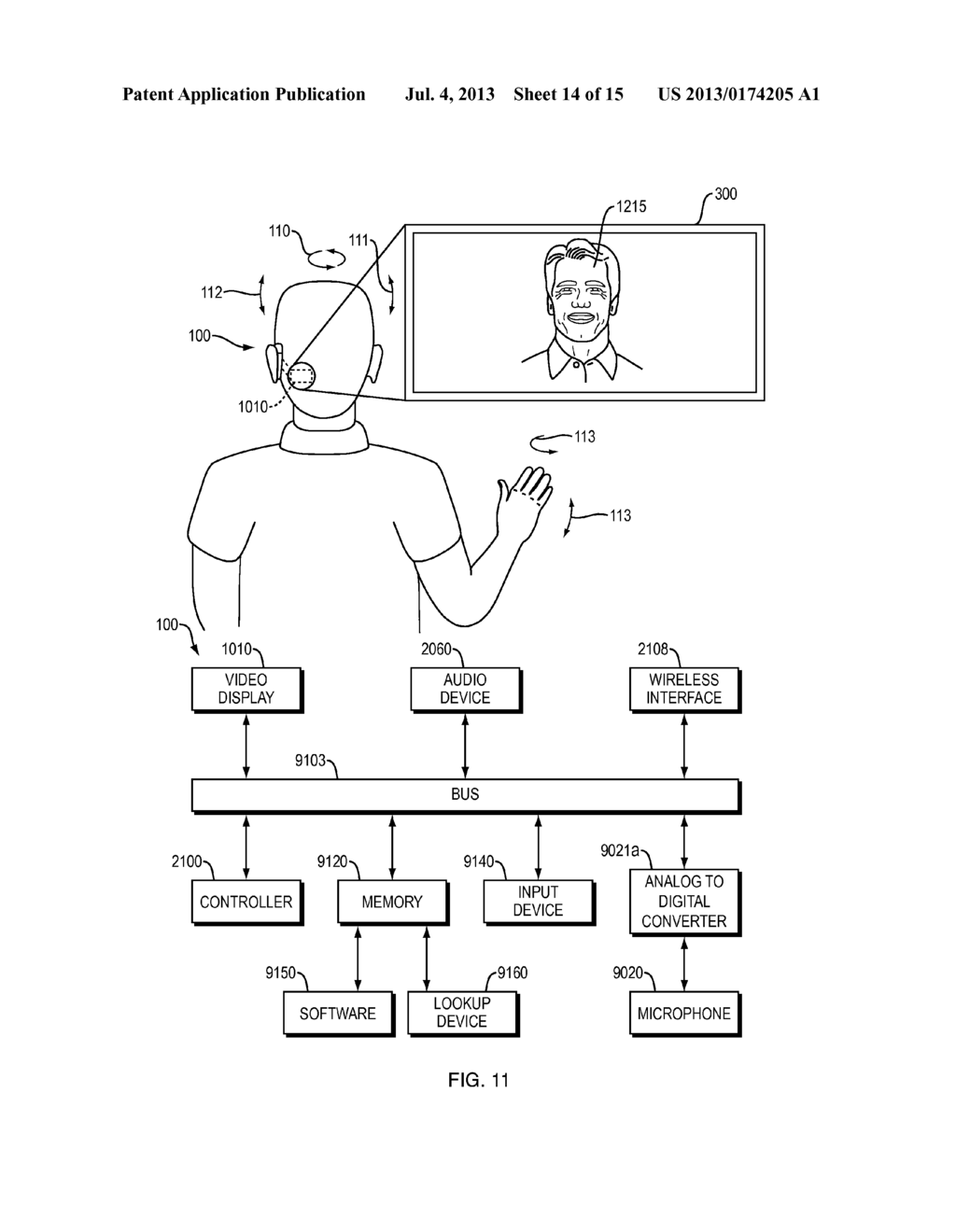 Wireless Hands-Free Computing Head Mounted Video Eyewear for Local/Remote     Diagnosis and Repair - diagram, schematic, and image 15