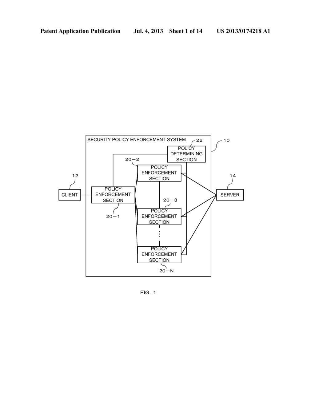 SECURITY POLICY ENFORCEMENT SYSTEM AND SECURITY POLICY ENFORCEMENT METHOD - diagram, schematic, and image 02