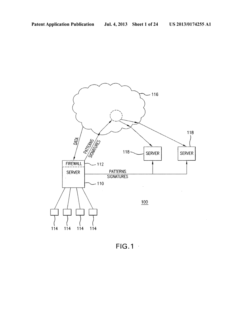 APPARATUS METHOD AND MEDIUM FOR TRACING THE ORIGIN  OF NETWORK     TRANSMISSIONS USING N-GRAM DISTRIBUTION OF  DATA - diagram, schematic, and image 02