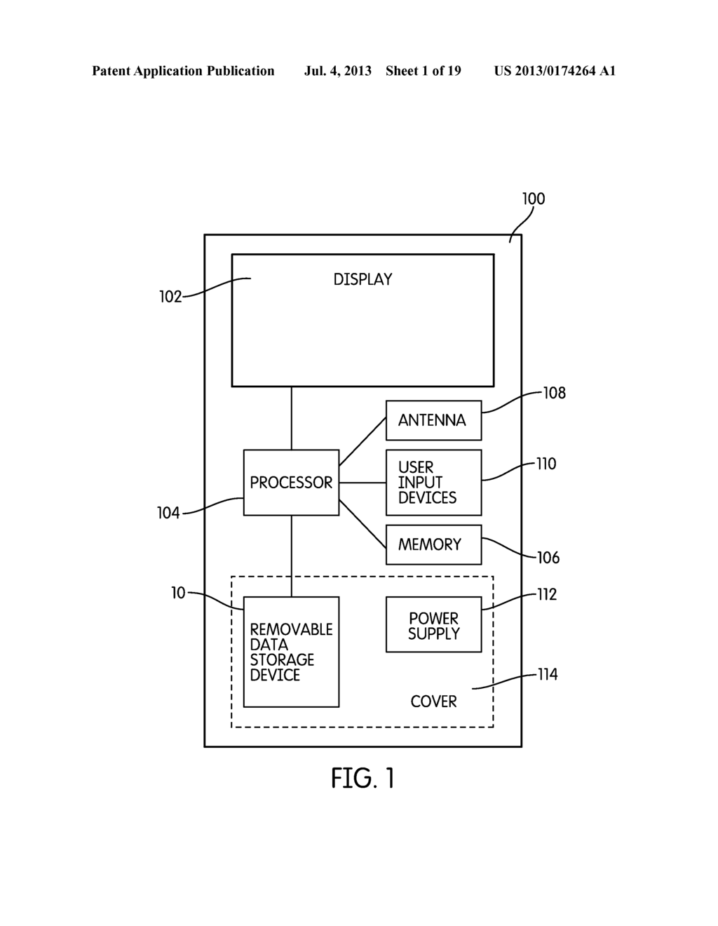 SYSTEM AND METHOD FOR PROTECTING DATA STORED ON A REMOVABLE DATA STORAGE     DEVICE - diagram, schematic, and image 02