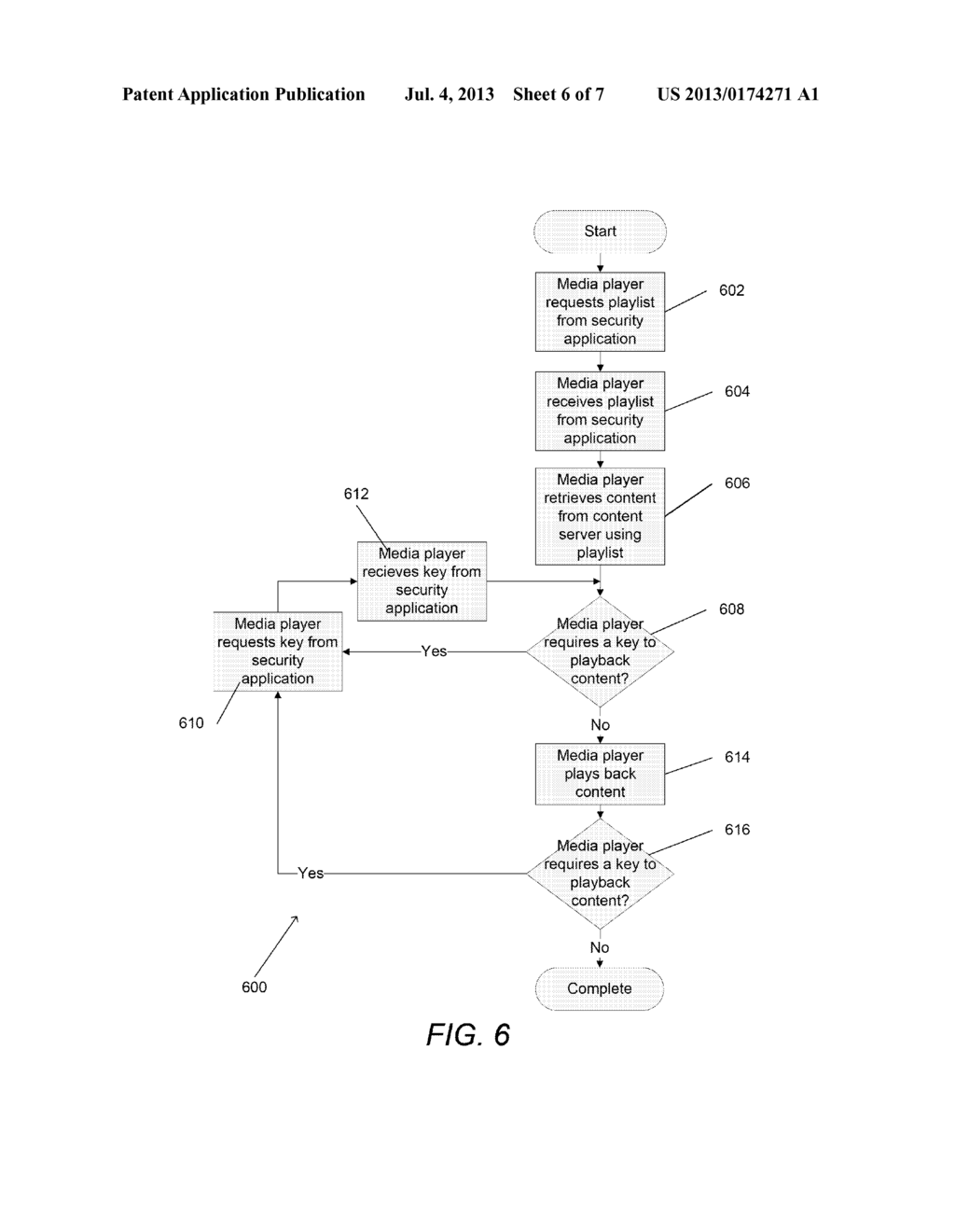 DEVICE AUTHENTICATION FOR SECURE KEY RETRIEVAL FOR STREAMING MEDIA PLAYERS - diagram, schematic, and image 07