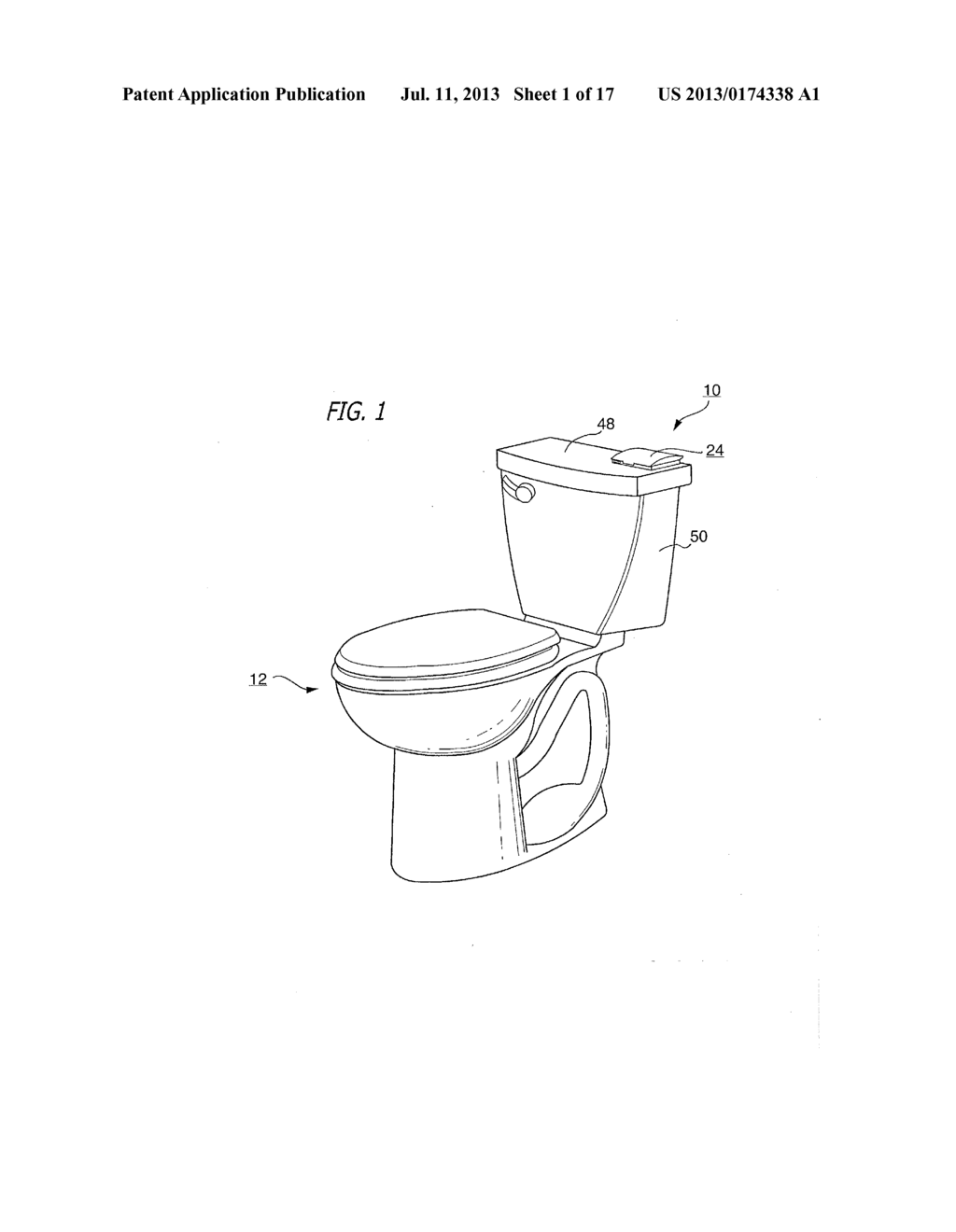 WATER FLOW CONTROL SYSTEM AND METHOD FOR EXTERIOR RETROFITTING TO TOILET     TANK - diagram, schematic, and image 02