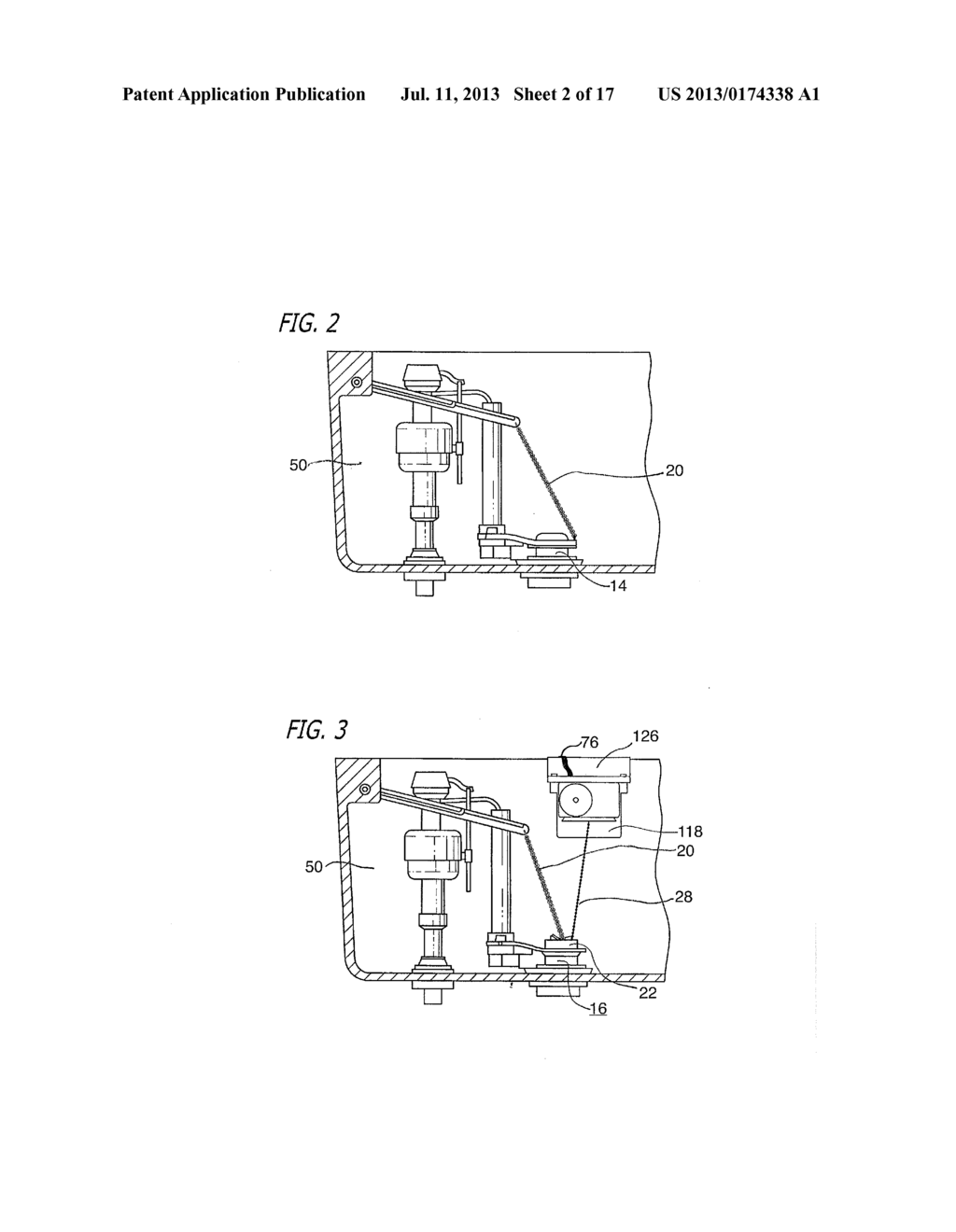 WATER FLOW CONTROL SYSTEM AND METHOD FOR EXTERIOR RETROFITTING TO TOILET     TANK - diagram, schematic, and image 03