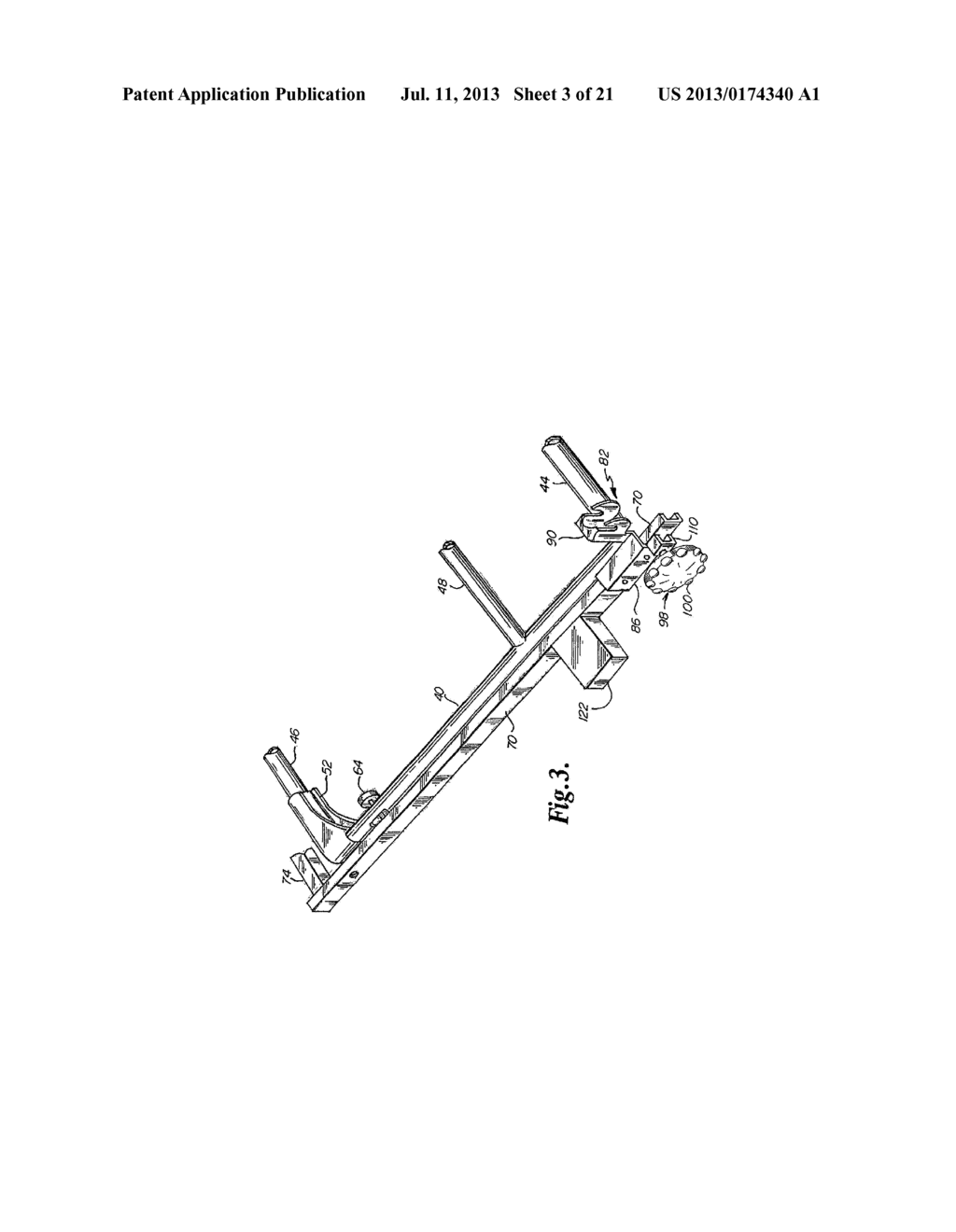 Hide away bed rail - diagram, schematic, and image 04