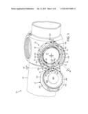 HINGED LID FOR BATTERY COMPARTMENT IN A MANUALLY ROTATABLE ADJUSTMENT KNOB diagram and image