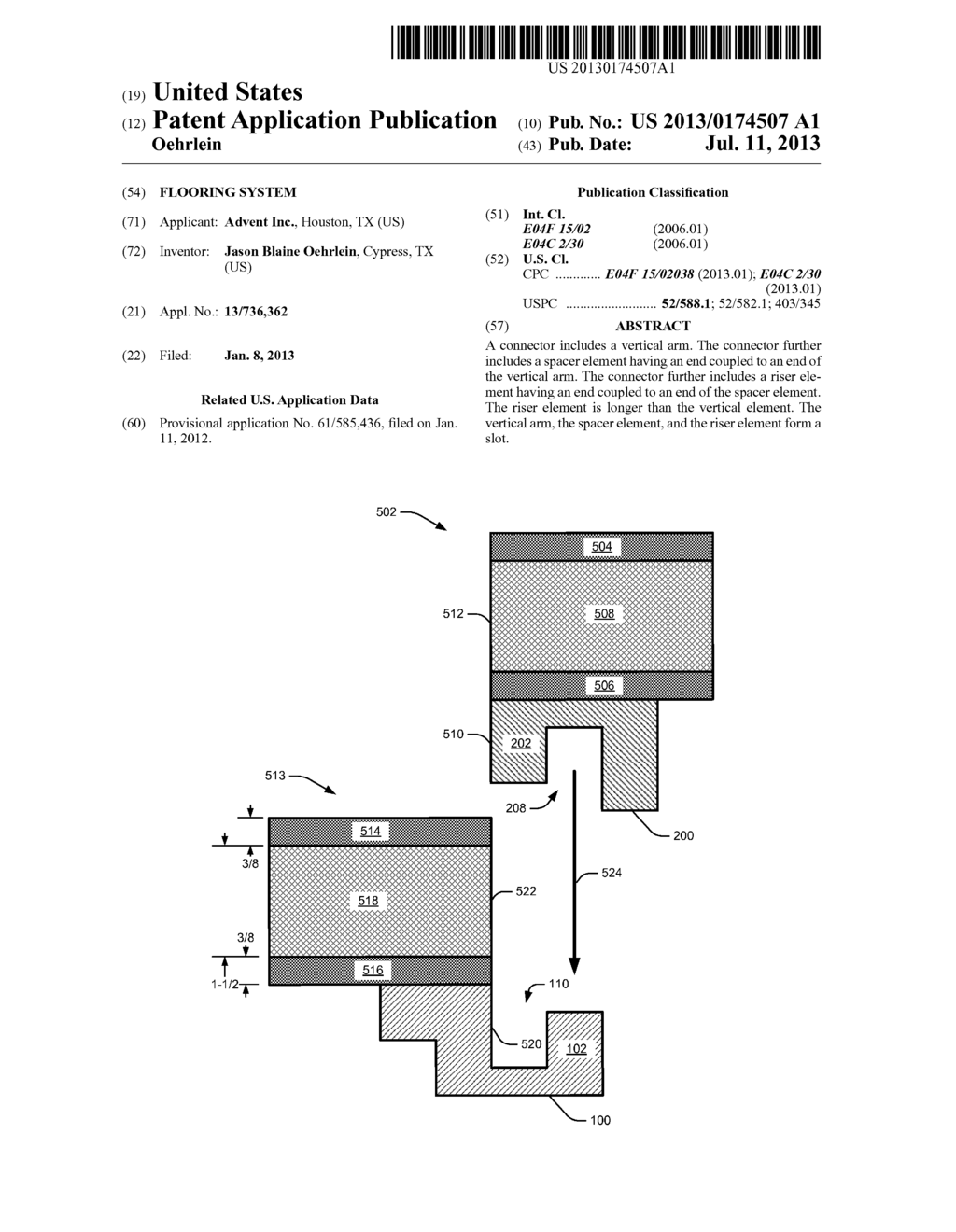 Flooring System - diagram, schematic, and image 01