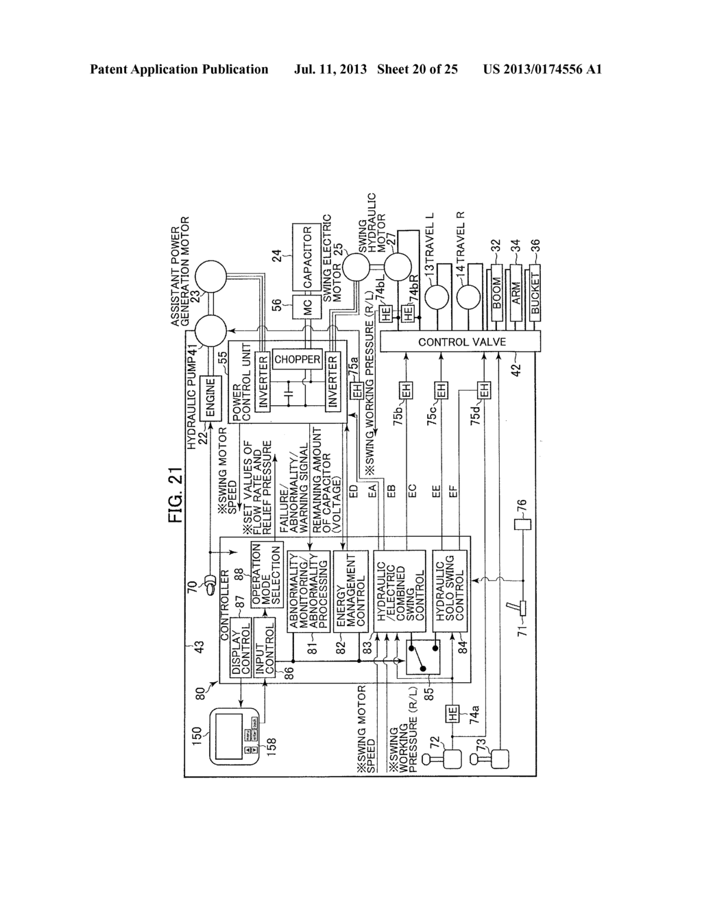 HYBRID CONSTRUCTION MACHINE - diagram, schematic, and image 21