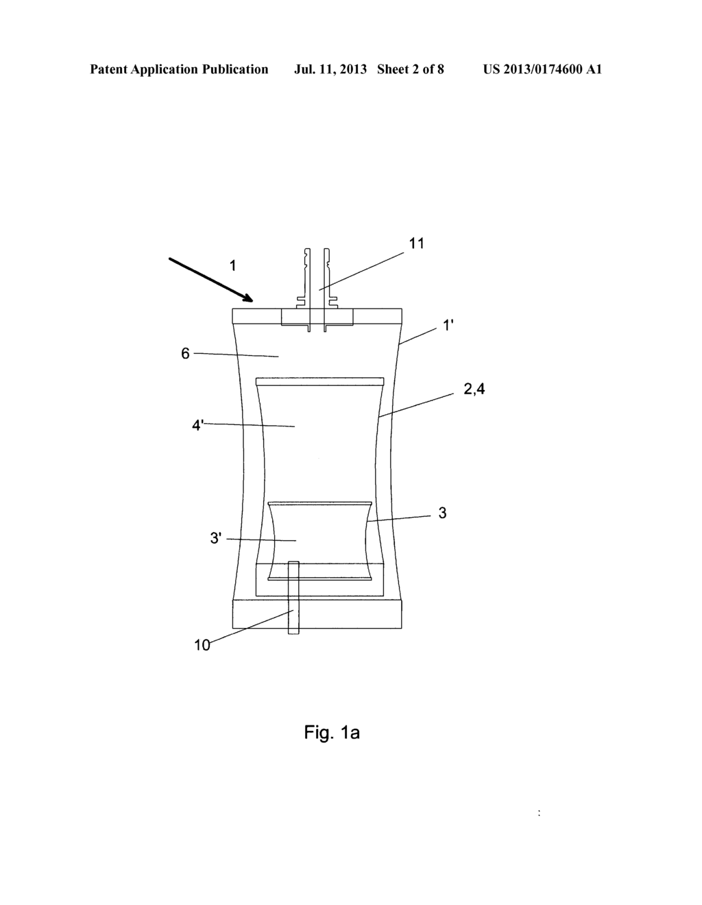 FLEXIBLE CONTAINER HAVING A BUILT-IN AUTO-HEATING OR AUTO-REFRIGERATING     ELEMENT - diagram, schematic, and image 03