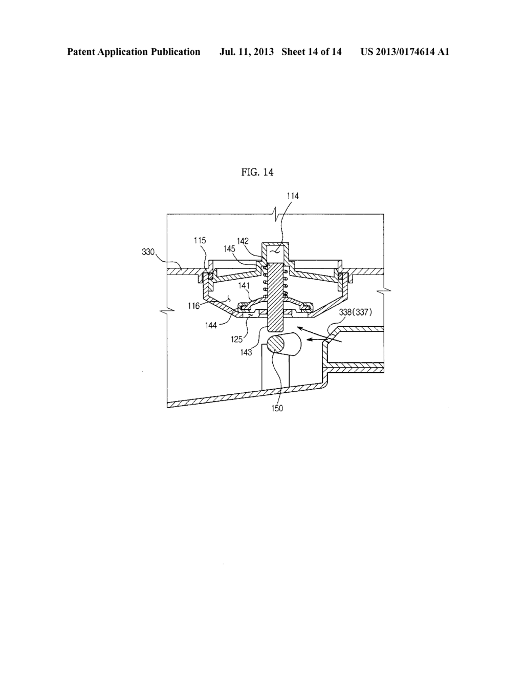 DETERGENT FEEDING APPARATUS AND WASHING MACHINE HAVING THE SAME - diagram, schematic, and image 15