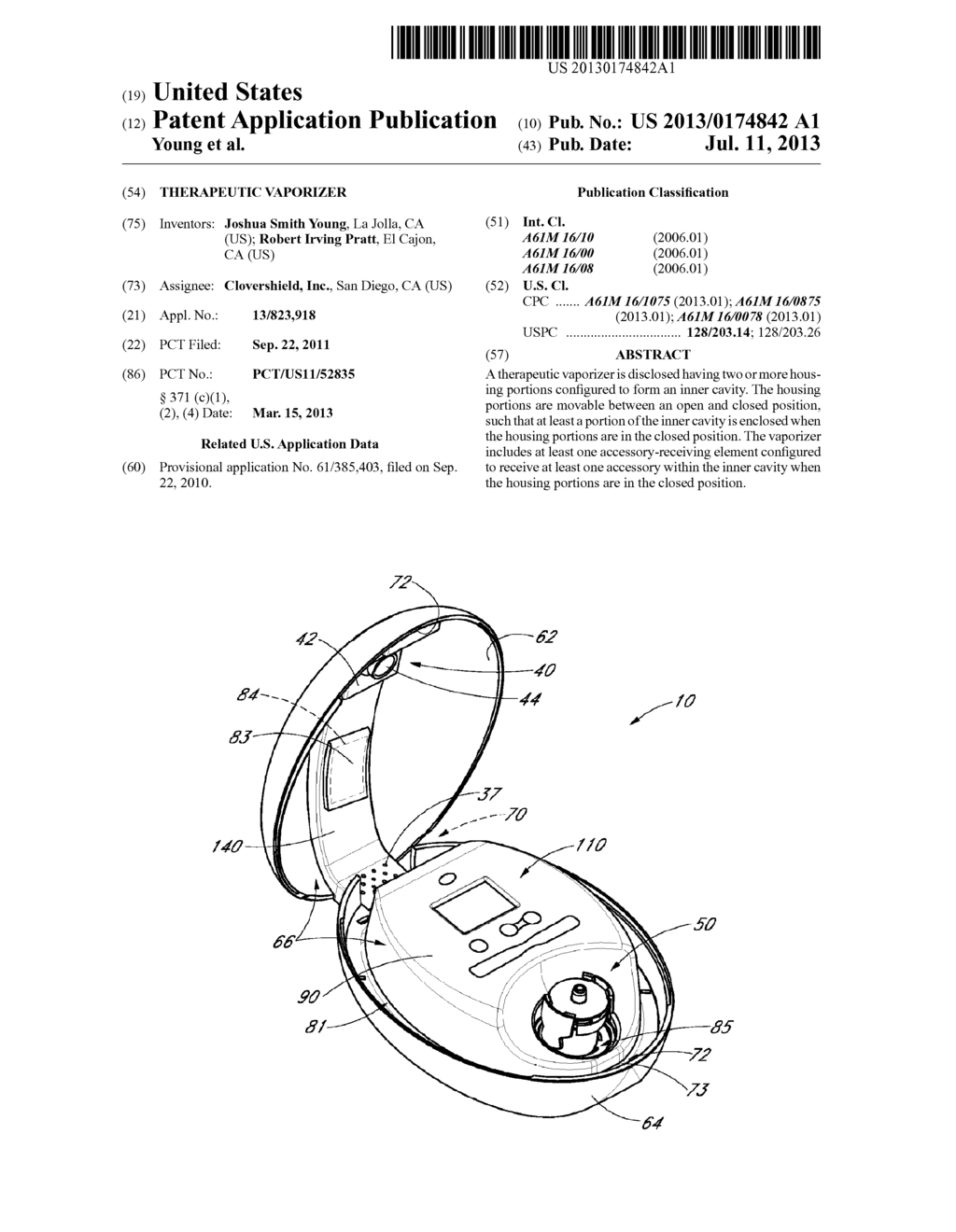 THERAPEUTIC VAPORIZER - diagram, schematic, and image 01