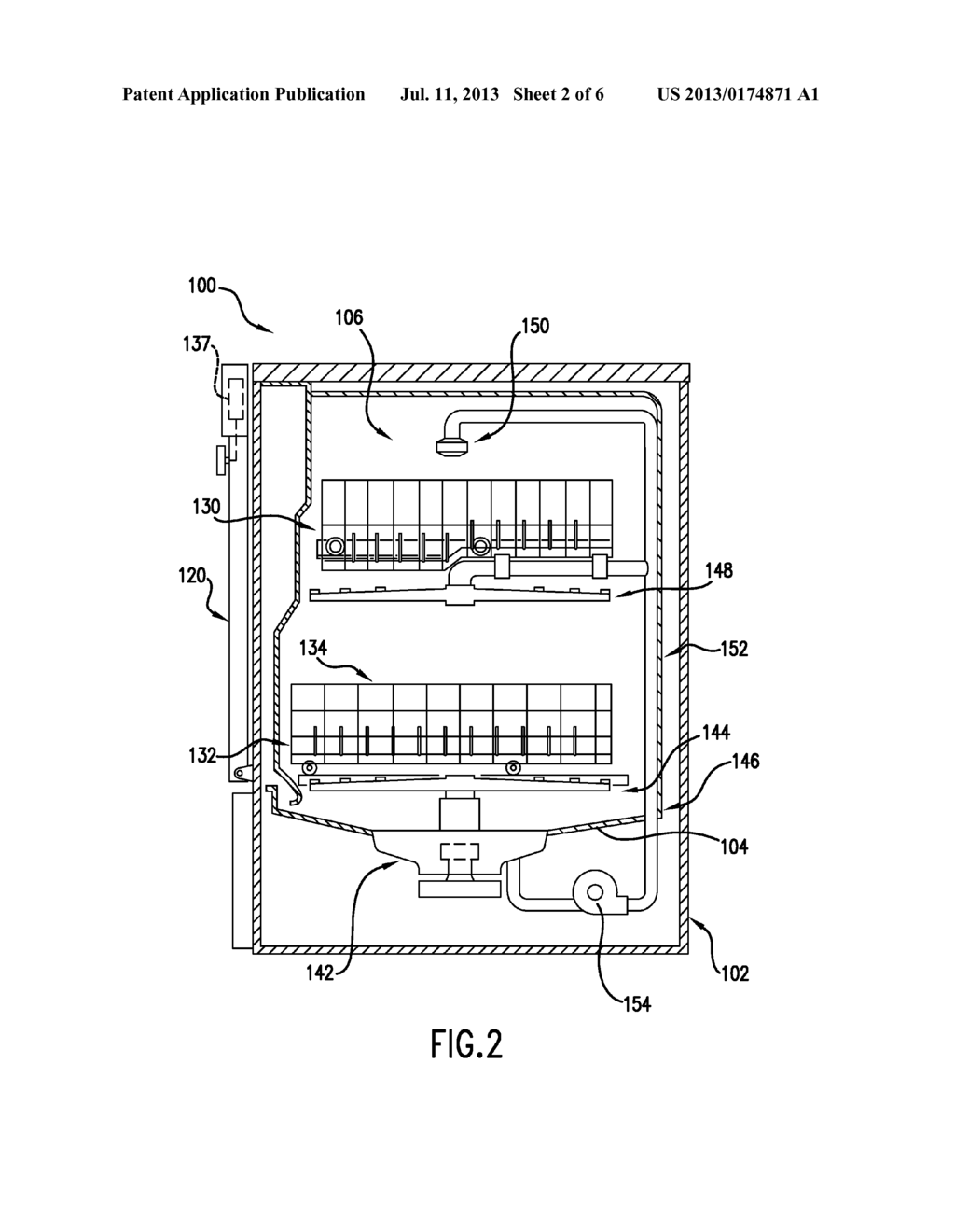 DISHWASHER APPLIANCE WITH OZONE LEVEL MONITORING - diagram, schematic, and image 03