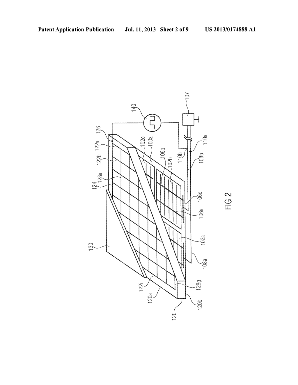 APPARATUS AND METHOD FOR REMOVING DUST AND OTHER PARTICULATE CONTAMINANTS     FROM A DEVICE FOR COLLECTING SOLAR RADIATION - diagram, schematic, and image 03