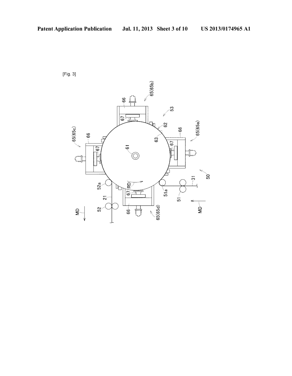 APPARTUS AND METHOD FOR ULTRASONIC PROCESSING OF A FIBROUS WEB - diagram, schematic, and image 04