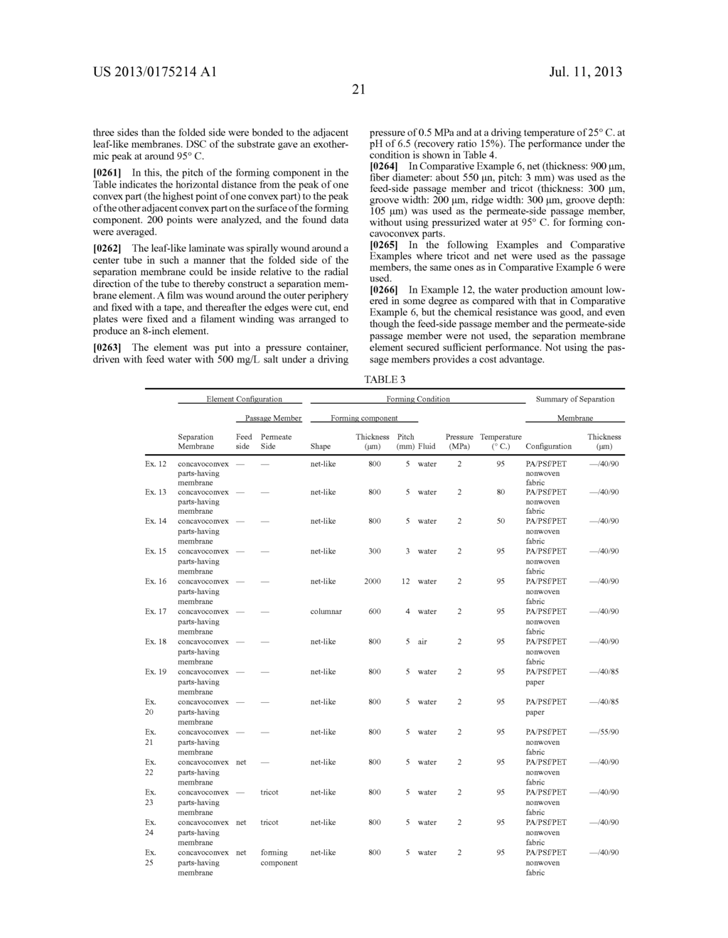 SEPARATION MEMBRANE, SEPARATION MEMBRANE ELEMENT, AND METHOD FOR PRODUCING     SEPARATION MEMBRANE - diagram, schematic, and image 26