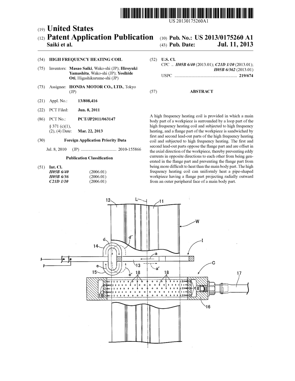 HIGH FREQUENCY HEATING COIL - diagram, schematic, and image 01