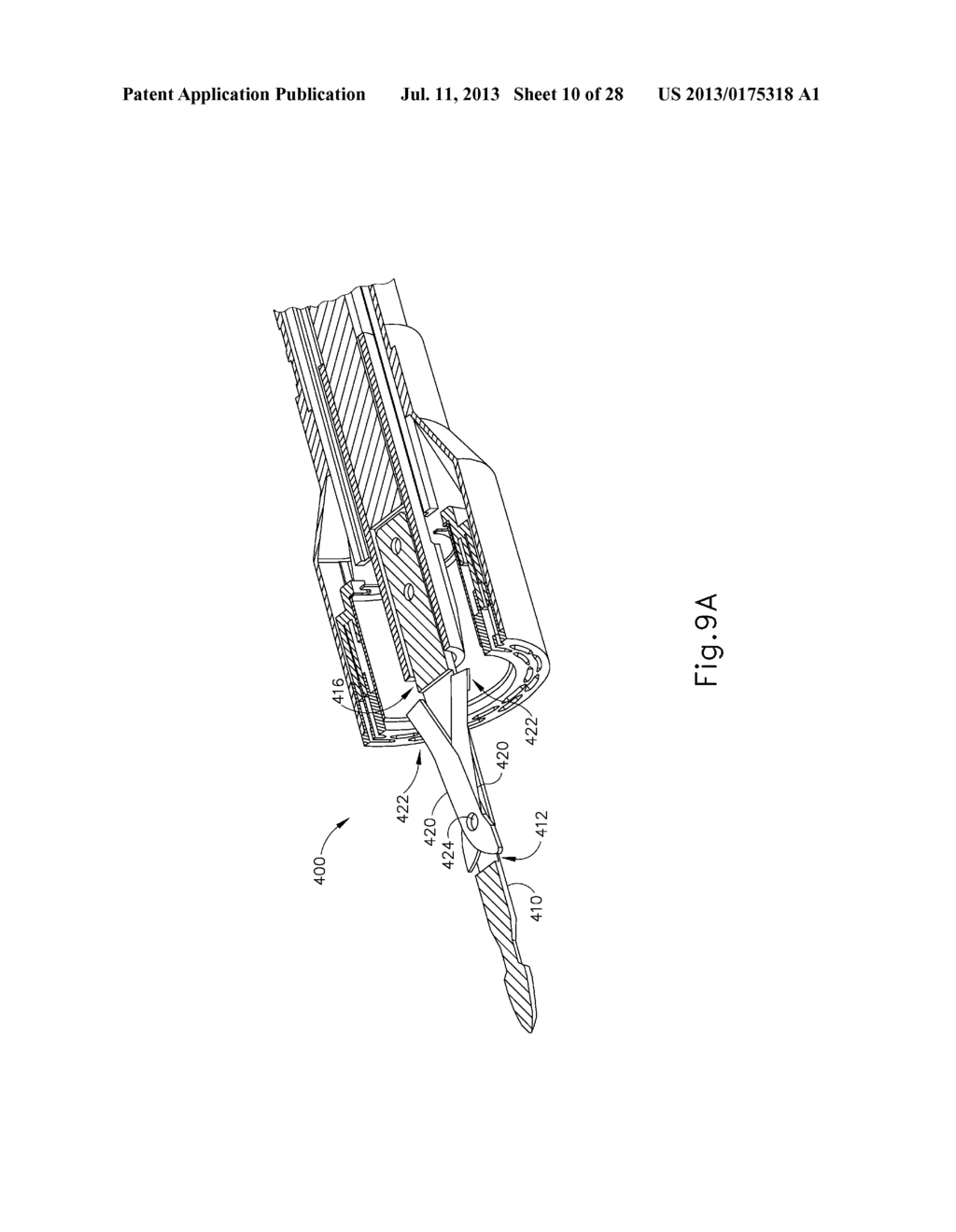 TISSUE STAPLER ANVIL FEATURE TO PREVENT PREMATURE JAW OPENING - diagram, schematic, and image 11