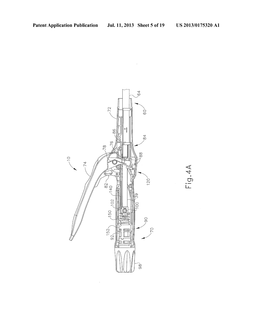 RATCHETING FEATURE ON TISSUE STAPLE TRIGGER TO PREVENT PREMATURE JAW     OPENING - diagram, schematic, and image 06