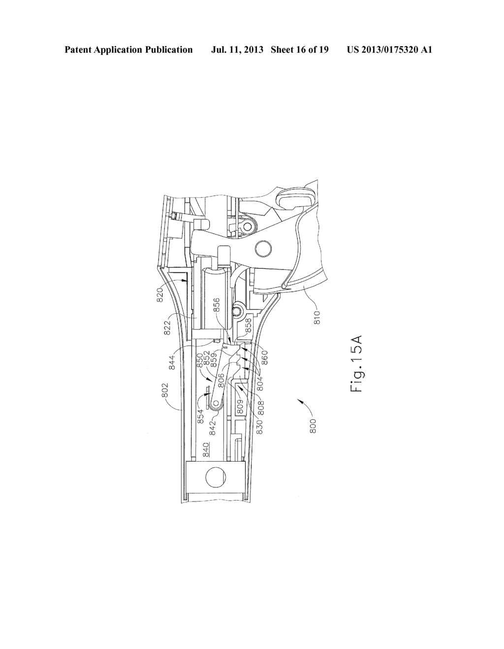 RATCHETING FEATURE ON TISSUE STAPLE TRIGGER TO PREVENT PREMATURE JAW     OPENING - diagram, schematic, and image 17