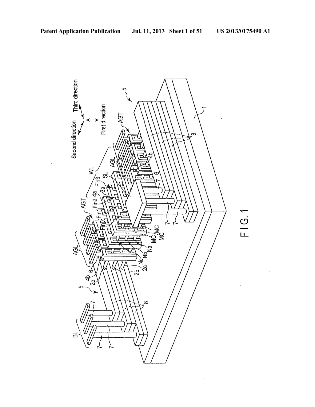 NONVOLATILE SEMICONDUCTOR MEMORY DEVICE AND METHOD OF MANUFACTURING THE     SAME - diagram, schematic, and image 02