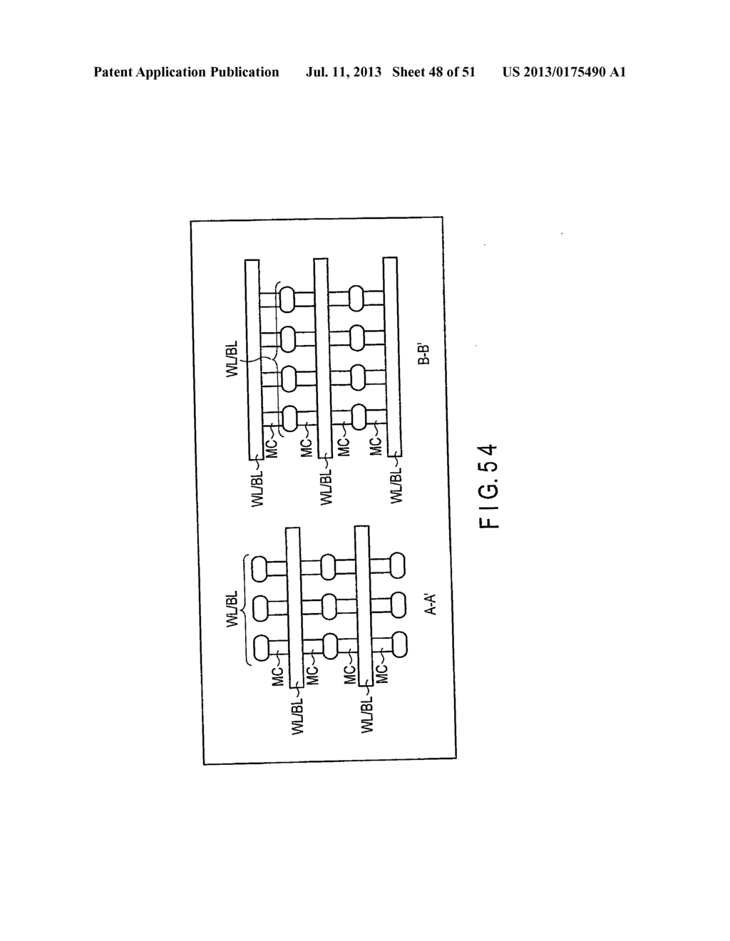 NONVOLATILE SEMICONDUCTOR MEMORY DEVICE AND METHOD OF MANUFACTURING THE     SAME - diagram, schematic, and image 49