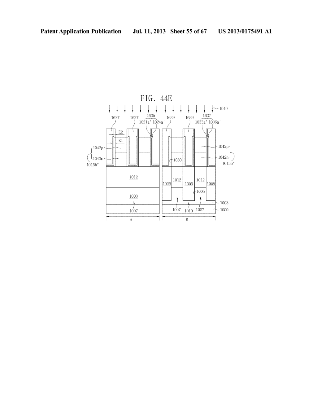 SEMICONDUCTOR DEVICES AND METHODS OF MANUFACTURING THE SAME - diagram, schematic, and image 56