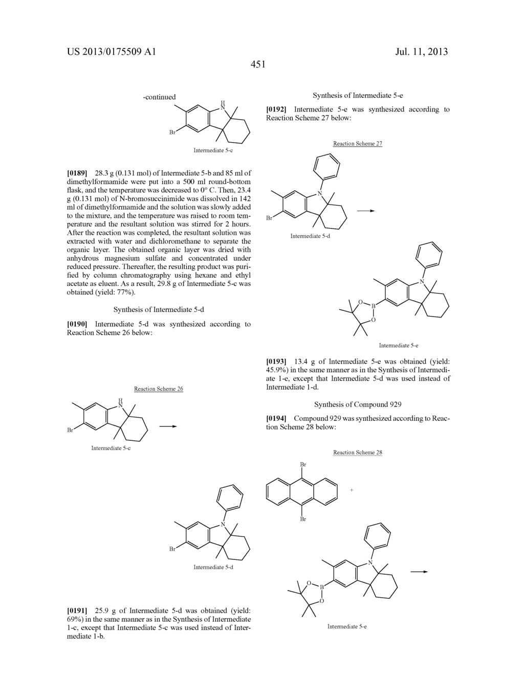 CONDENSED-CYCLIC COMPOUND AND ORGANIC LIGHT EMITTING DIODE INCLUDING THE     SAME - diagram, schematic, and image 461