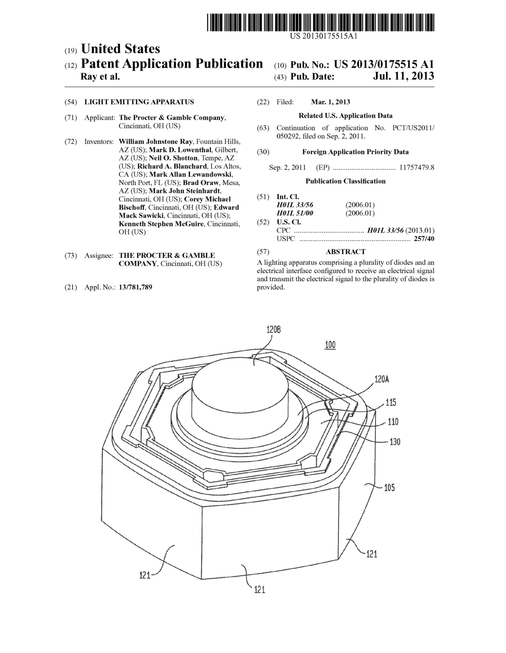 LIGHT EMITTING APPARATUS - diagram, schematic, and image 01