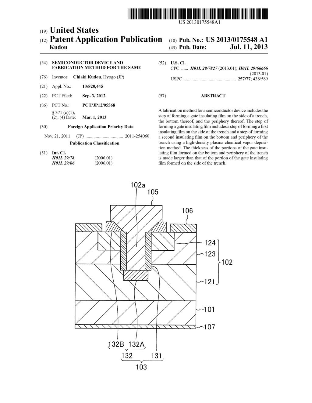 SEMICONDUCTOR DEVICE AND FABRICATION METHOD FOR THE SAME - diagram, schematic, and image 01