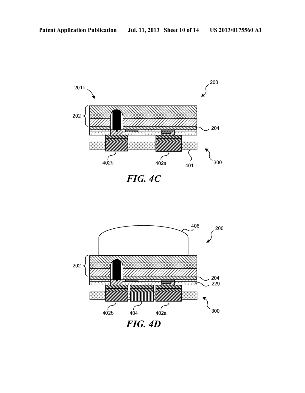 VERTICAL SOLID-STATE TRANSDUCERS AND SOLID-STATE TRANSDUCER ARRAYS HAVING     BACKSIDE TERMINALS AND ASSOCIATED SYSTEMS AND METHODS - diagram, schematic, and image 11