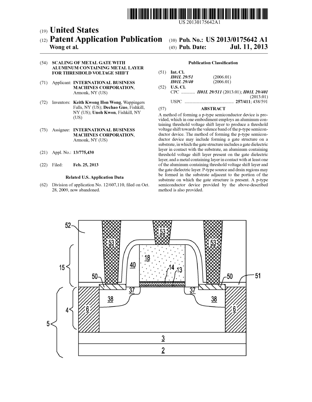 SCALING OF METAL GATE WITH ALUMINUM CONTAINING METAL LAYER FOR THRESHOLD     VOLTAGE SHIFT - diagram, schematic, and image 01