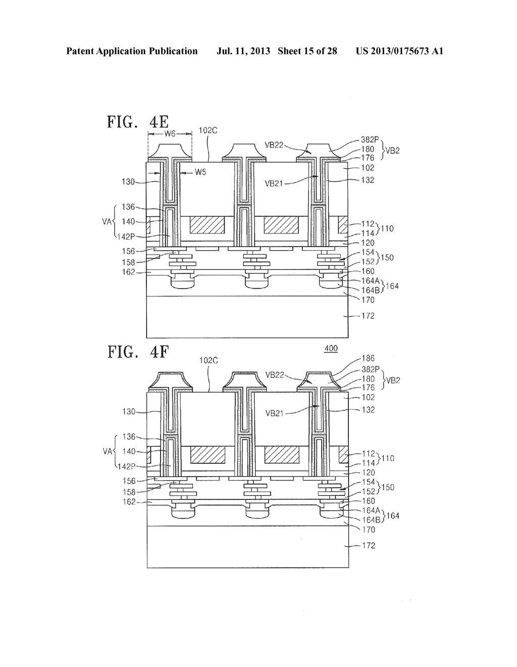 INTEGRATED CIRCUIT DEVICES INCLUDING THROUGH-SILICON-VIAS HAVING INTEGRAL     CONTACT PADS - diagram, schematic, and image 16