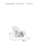 Skateboard truck and caster with suspension mechanism diagram and image